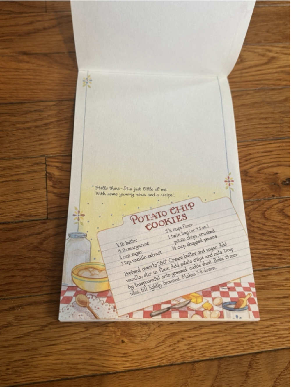 Vtg 1992 C.M. Paula Recipe For Friendship Stationary Writing Pad Notepad NOS NEW - Picture 6 of 10